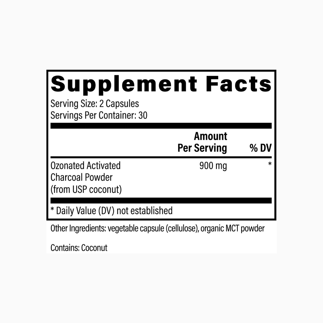 Ozonated Activated Charcoal